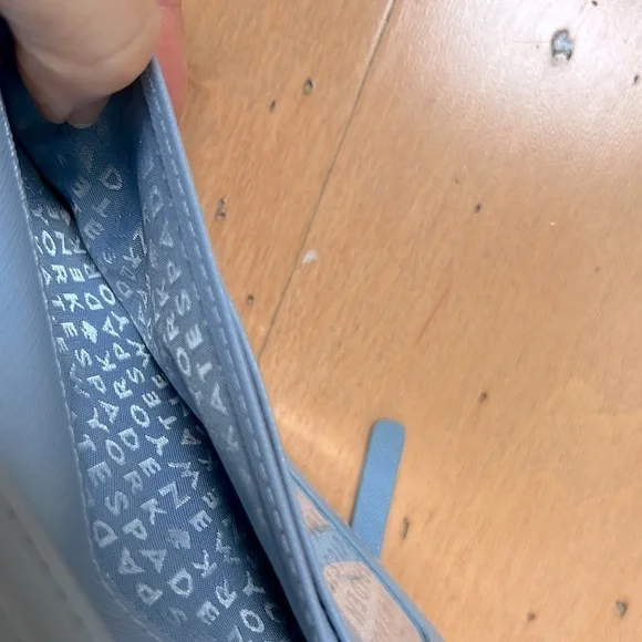 Kate Spade Laurel Way Stacy Saffiano leather Wallet Light Blue - Picture 8 of 10